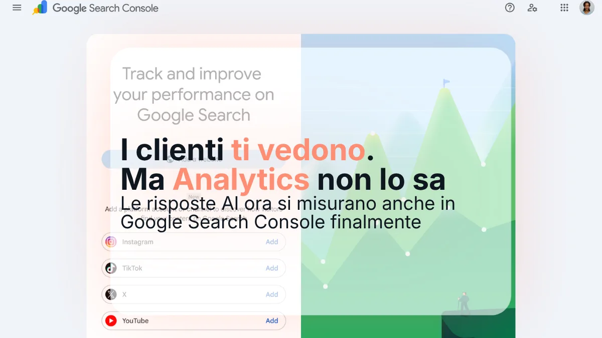 Search Console: cosa misura davvero su AI e social