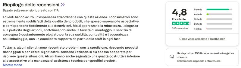 Recensioni Clienti & Customer Care