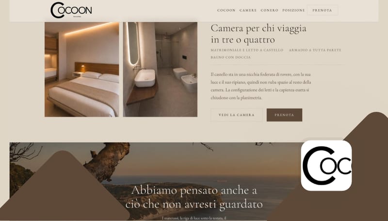 Sito WordPress affittacamere - Cocoon Numana